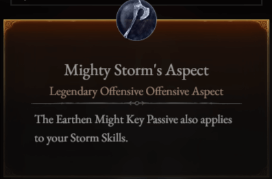 mighty storm's aspect