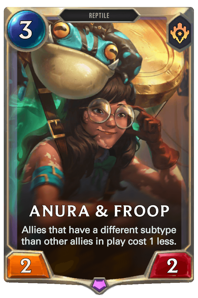 ana and froop lor card