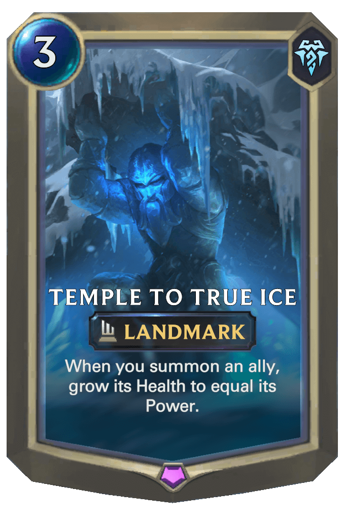 temple to true ice lor card