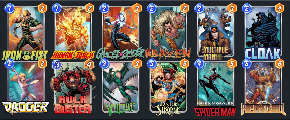 Marvel Snap Ghost-Spider Movement Deck