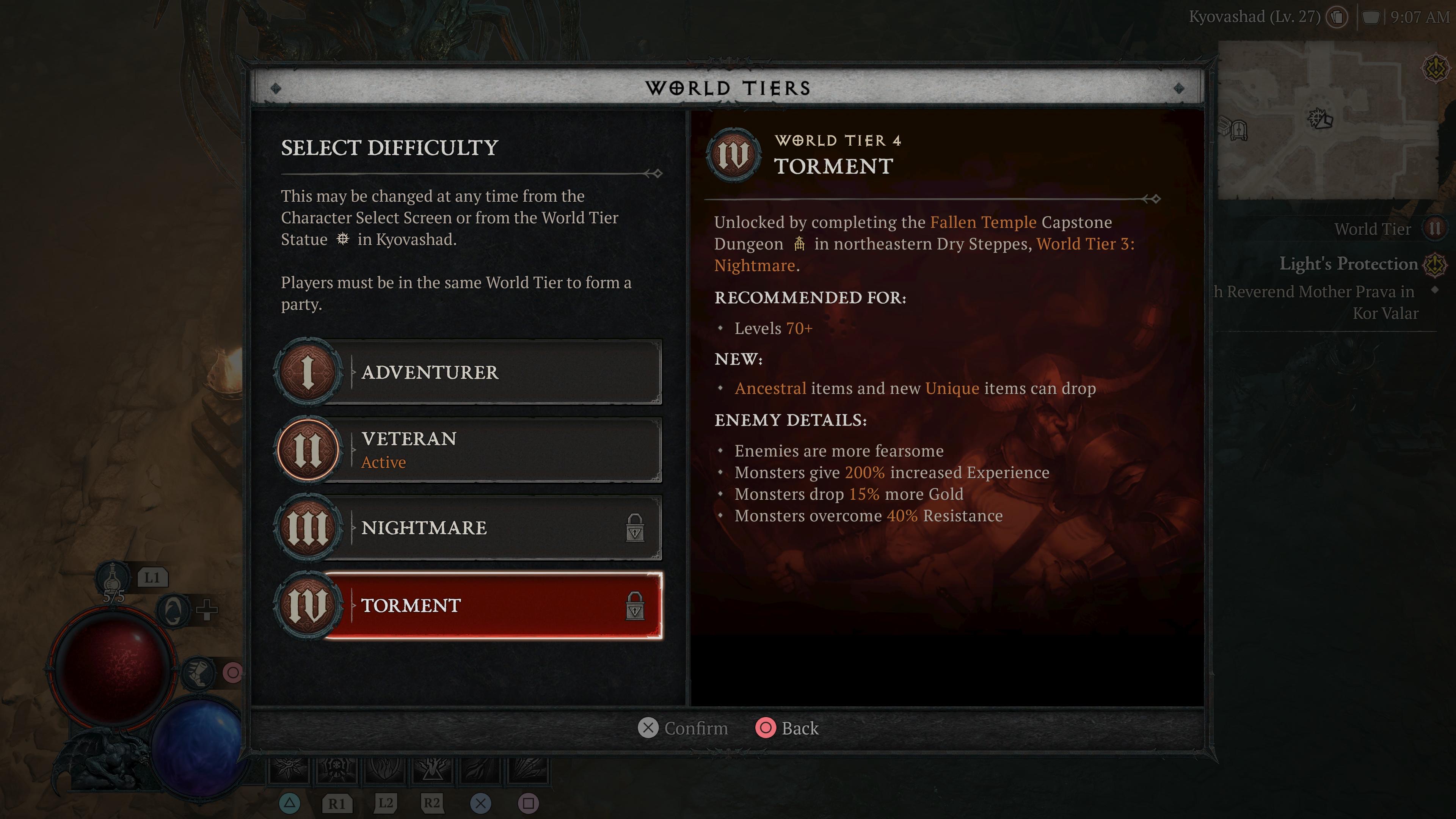 Diablo 4 world tier 4
