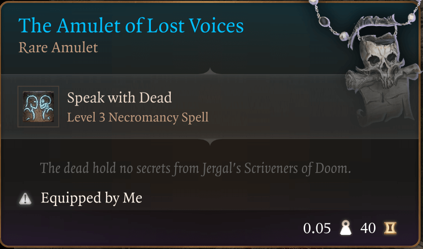 the amulet of lost voices