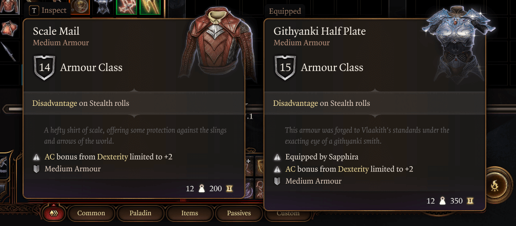 trickery cleric armor