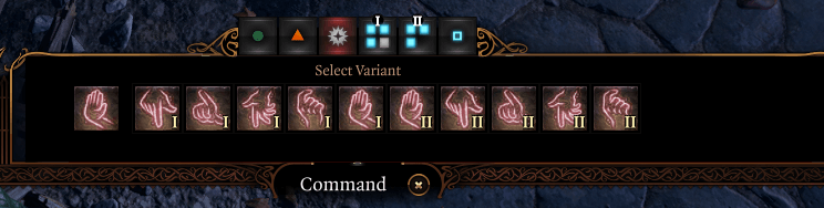 command toolbar