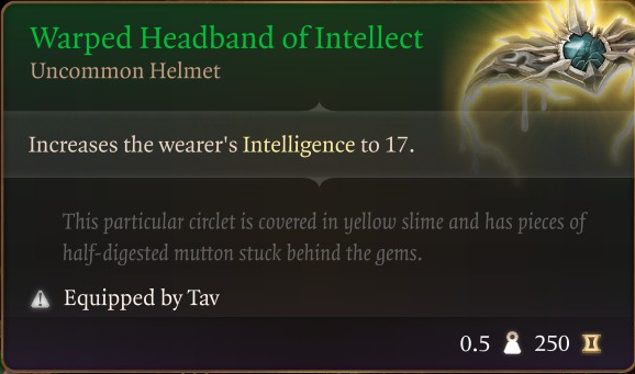 warped headband of intellect