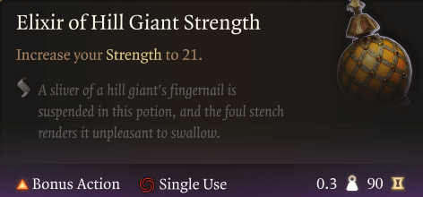 elixir of hill giant strength