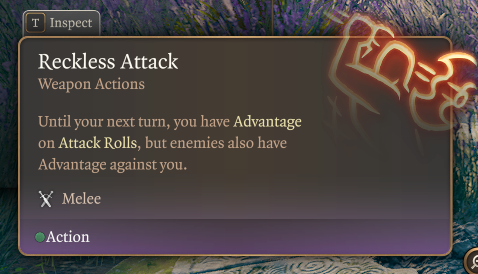 reckless attack