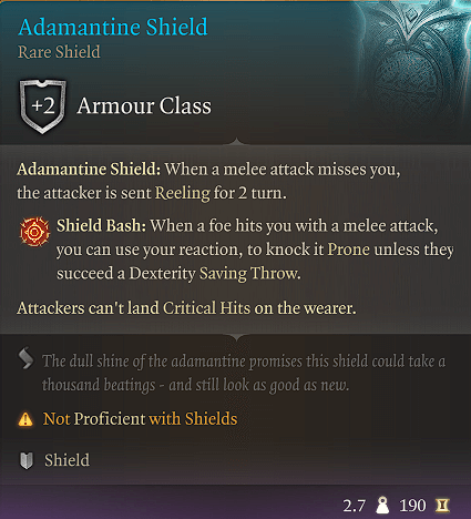 adamantine shield
