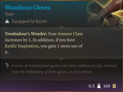 wondrous gloves