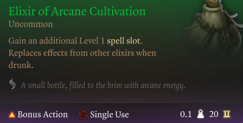 elixir of arcane cultivation