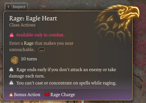 rage eagle heart
