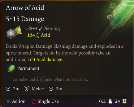 arrow of acid
