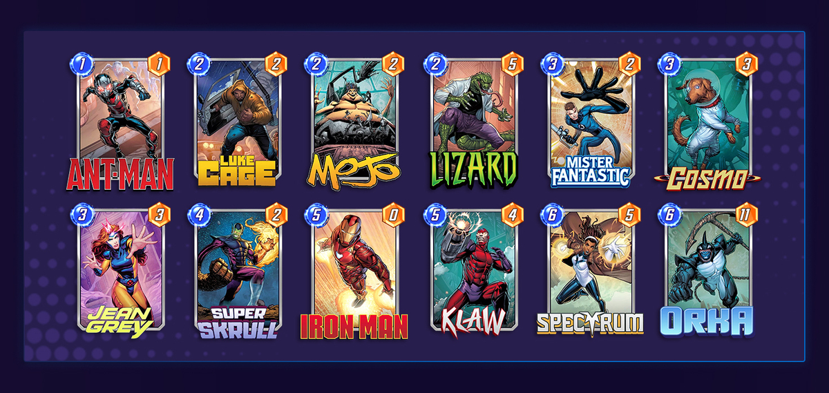 Marvel Snap Ongoing Deck