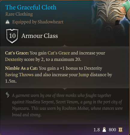 the graceful cloth