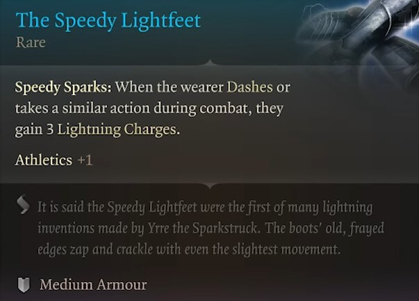 the speedy lightfeet