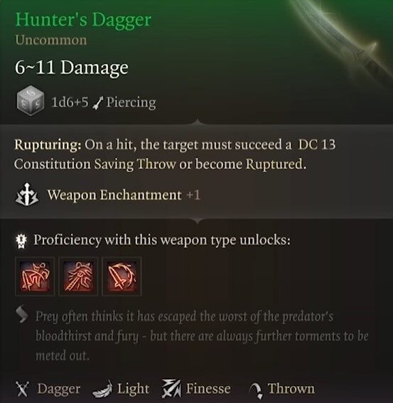 hunter's dagger
