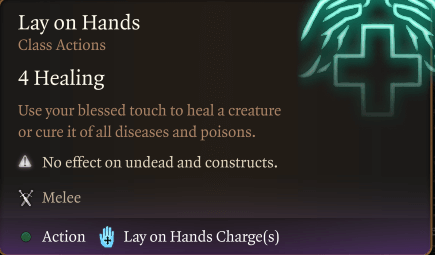 lay on hands