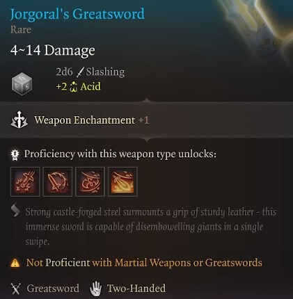 jorgoral's greatsword