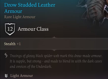 drow studded leather armour