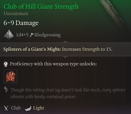 club of hill giant strength