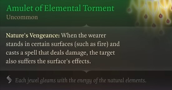 amulet of elemental torment