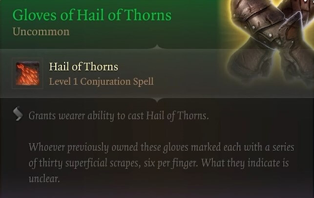 gloves of hail of thorns