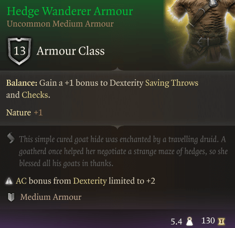 hedge wanderer armour