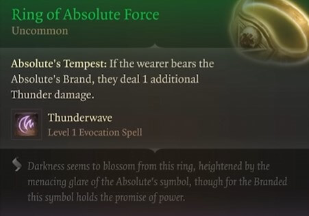 ring of absolute force