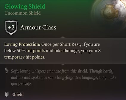 glowing shield