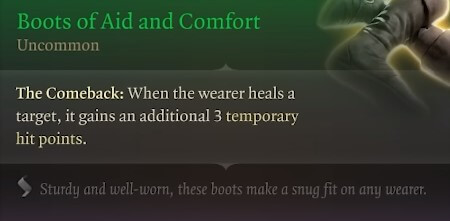 boots of aid and comfort