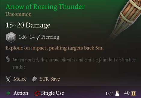 arrow of roaring thunder