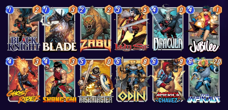 Best deck for Black Knight in Marvel Snap