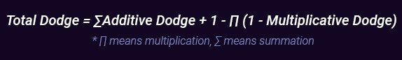 avoidance dodge formula