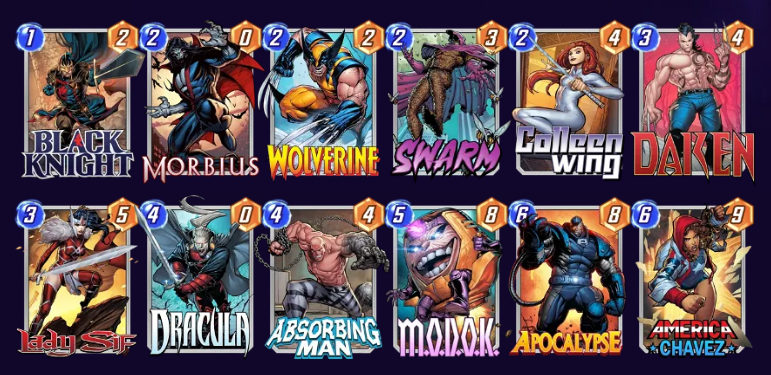 Best deck for Black Knight in Marvel Snap