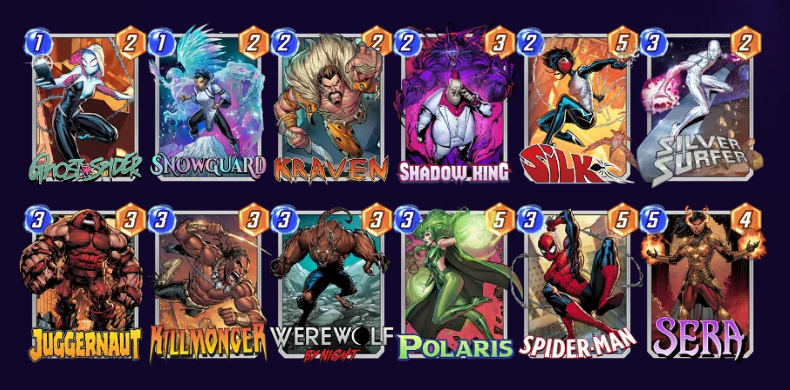 Marvel Snap Surfer Deck