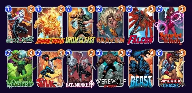 Marvel Snap: The Best Werewolf By Night Deck