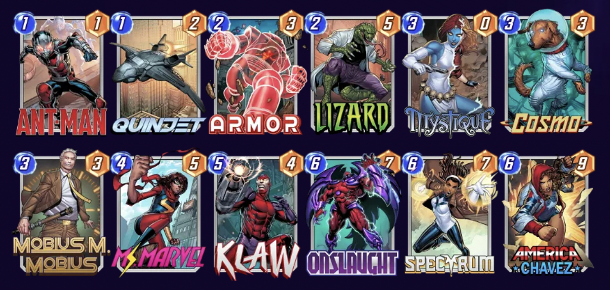 Marvel Snap Ongoing Deck November