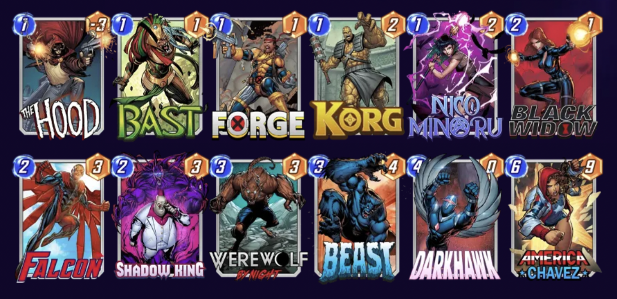 Marvel Snap Bounce Deck November