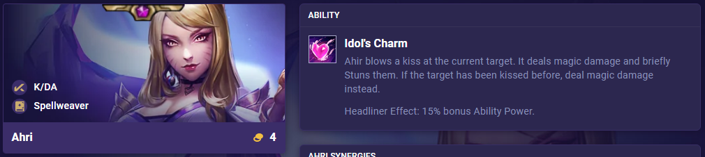 Ahri - TFT Set 10 Champion Guide - TFT Stats, Leaderboards, League of  Legends Teamfight Tactics 