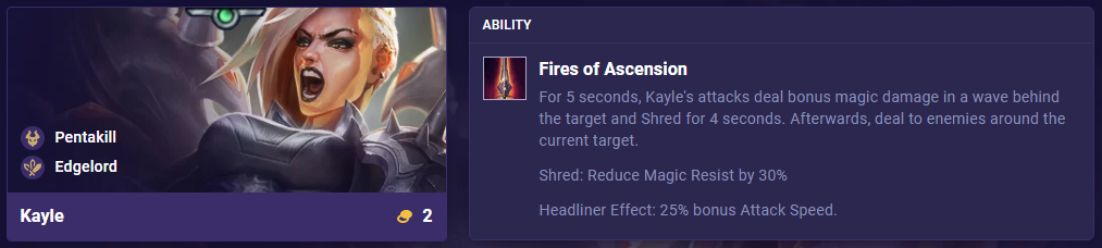 TFT Set 10 Kayle