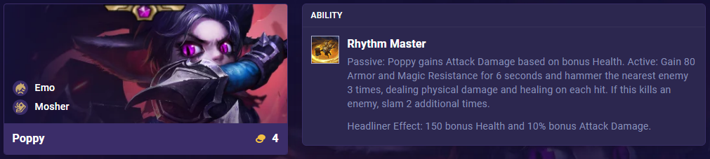 TFT Set 10 Poppy