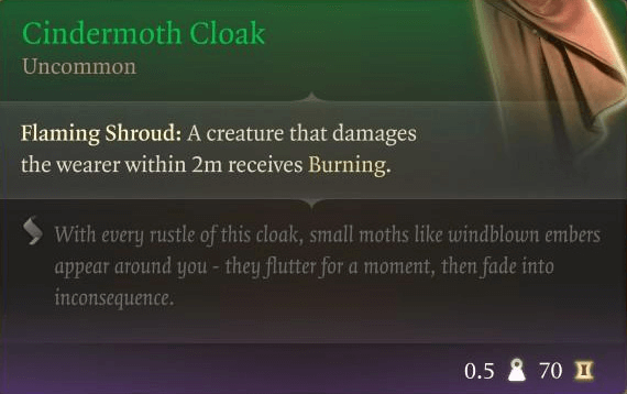 cindermouth cloak
