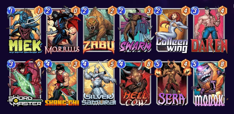 Marvel Snap Miek Sera Discard Deck