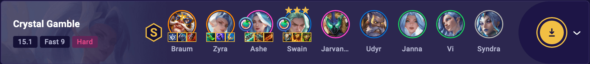 TFT Set 15 Fast 9 Crystal Gamble