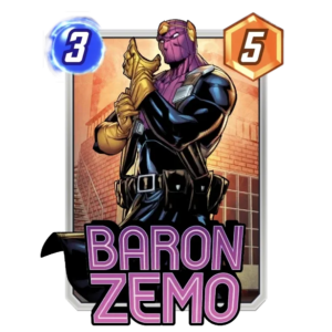 Marvel Snap Baron Zemo Card