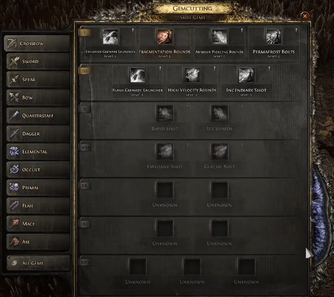 PoE 2 Crossbow Skill Gems