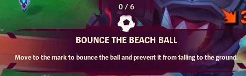 Bounce the beach ball