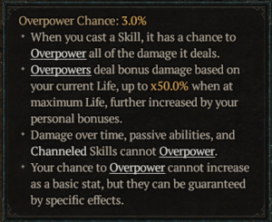 Diablo 4 Overpower Chance