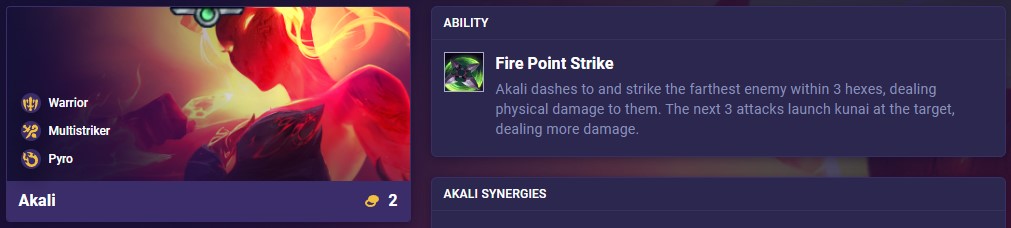 TFT Set 12 Akali Ability