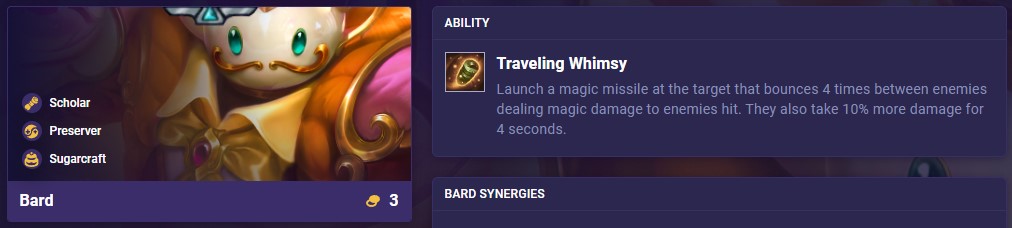 TFT Set 12 Bard Ability